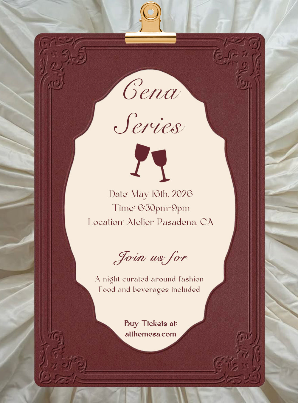 Cena Series: The Fashion Mesa